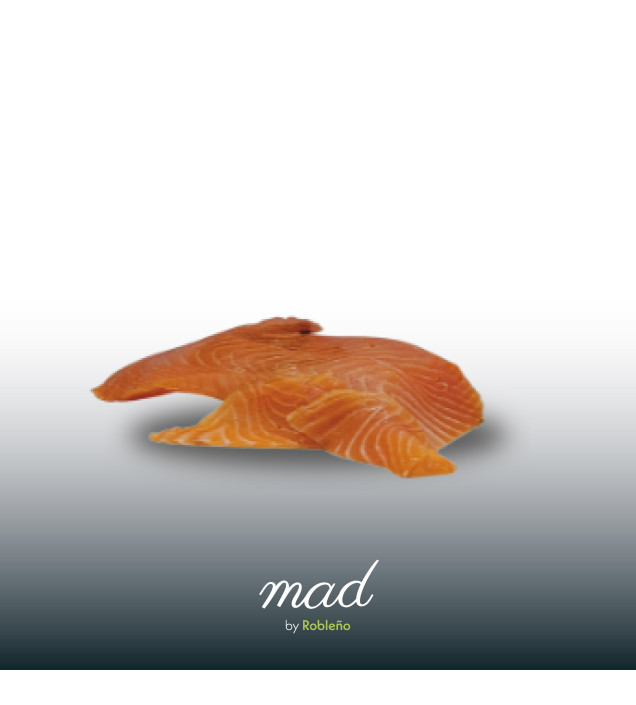 Solomillo de salmón con fileteado artesanal manualmente,...