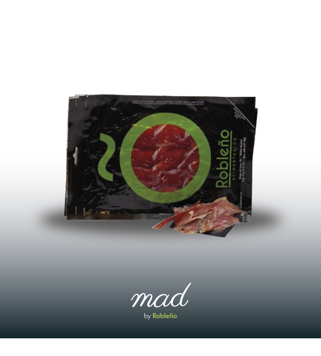 Pack jamón ibérico. 2 sobres de 100gr envasados al vacío...