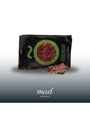Pack jamón ibérico. 2 sobres de 100gr envasados al vacío en nuestra tienda